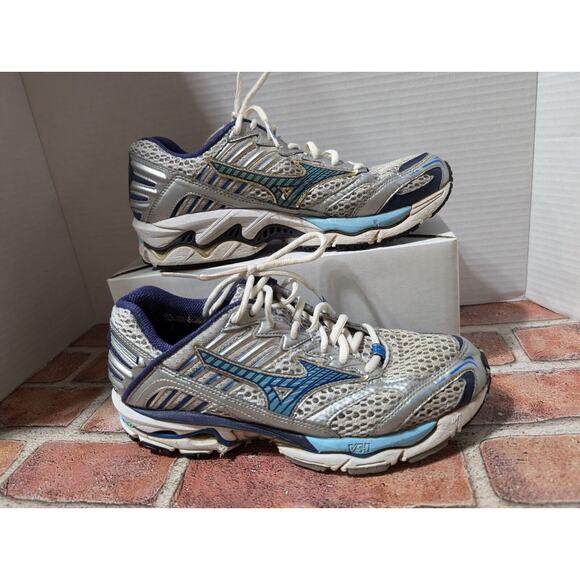 Mizuno Wave Nirvana 7 Women's Running Women's Shoes Sneakers Size 8 Gray Blue - Picture 7 of 8